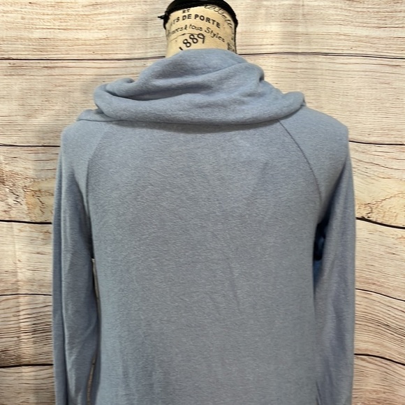Soft Surroundings B’Call Tunic Top Cowl Neck NWT Blue Size XS Petite So Soft - Picture 6 of 11